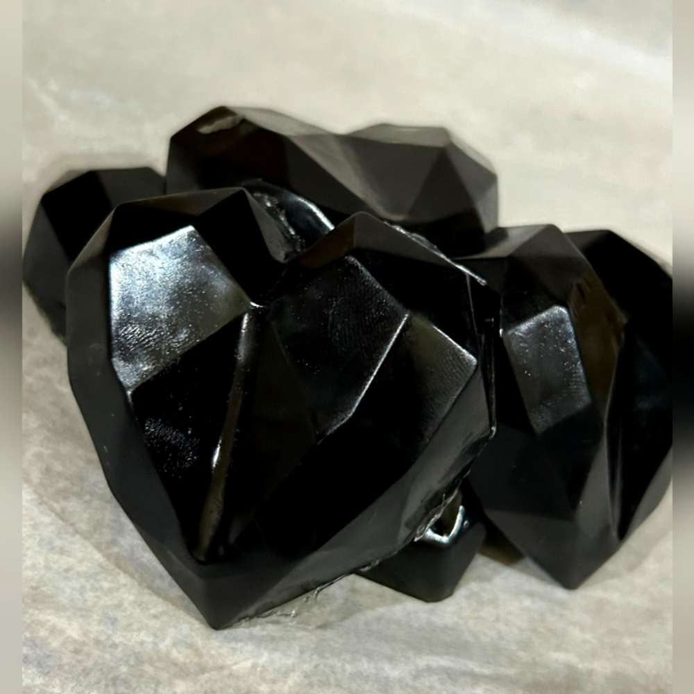Black Emo Heart Soap